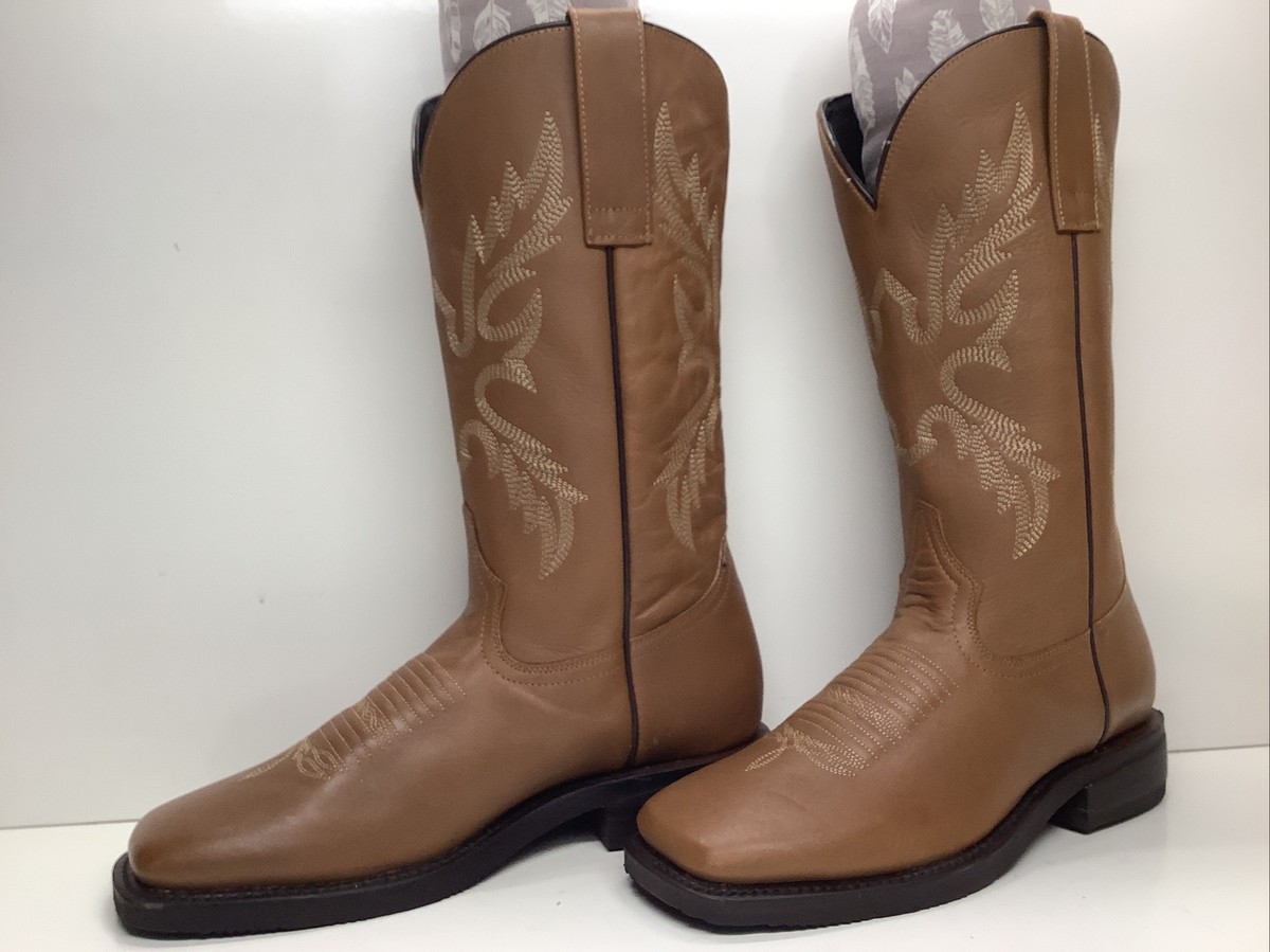 Masterson Boot Company Safety Toe Boots EUC 7.5 D MENS MASTERSON BOOT CO COWBY SQ TOE BROWN BOOTS SIZE 7.5 D  main image 3