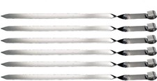 6x Edelstahl Spiesse 50 cm 2cm breit Lula Lulu Kebab Grill Adana Tschelo Köfte