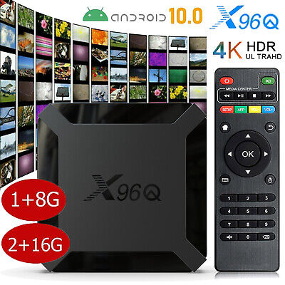 Android 10.0 TV Box X96Q Quad Core HD 4K Media Stream Player Mini PC 2.4G  WiFi