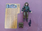 Vintage 1988 GI Joe Dusty Tiger Force Figure Near Complete w/ Filecard