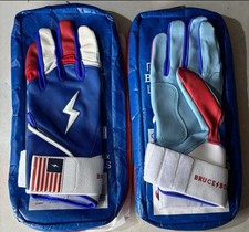 BRUCE BOLT - CREATOR SERIES - PREMIUM PRO LONG CUFF BATTING GLOVES Adult Large