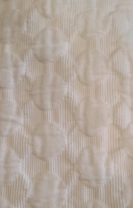 POTTERY BARN TEEN White Bed Skirt, Queen Size, 100% Cotton,Thick With Dot Design