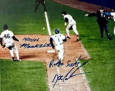 Mookie Wilson, Doc Gooden Dual-Signed Dated Inscribed NY METS 8x10 -Red Sox Suck