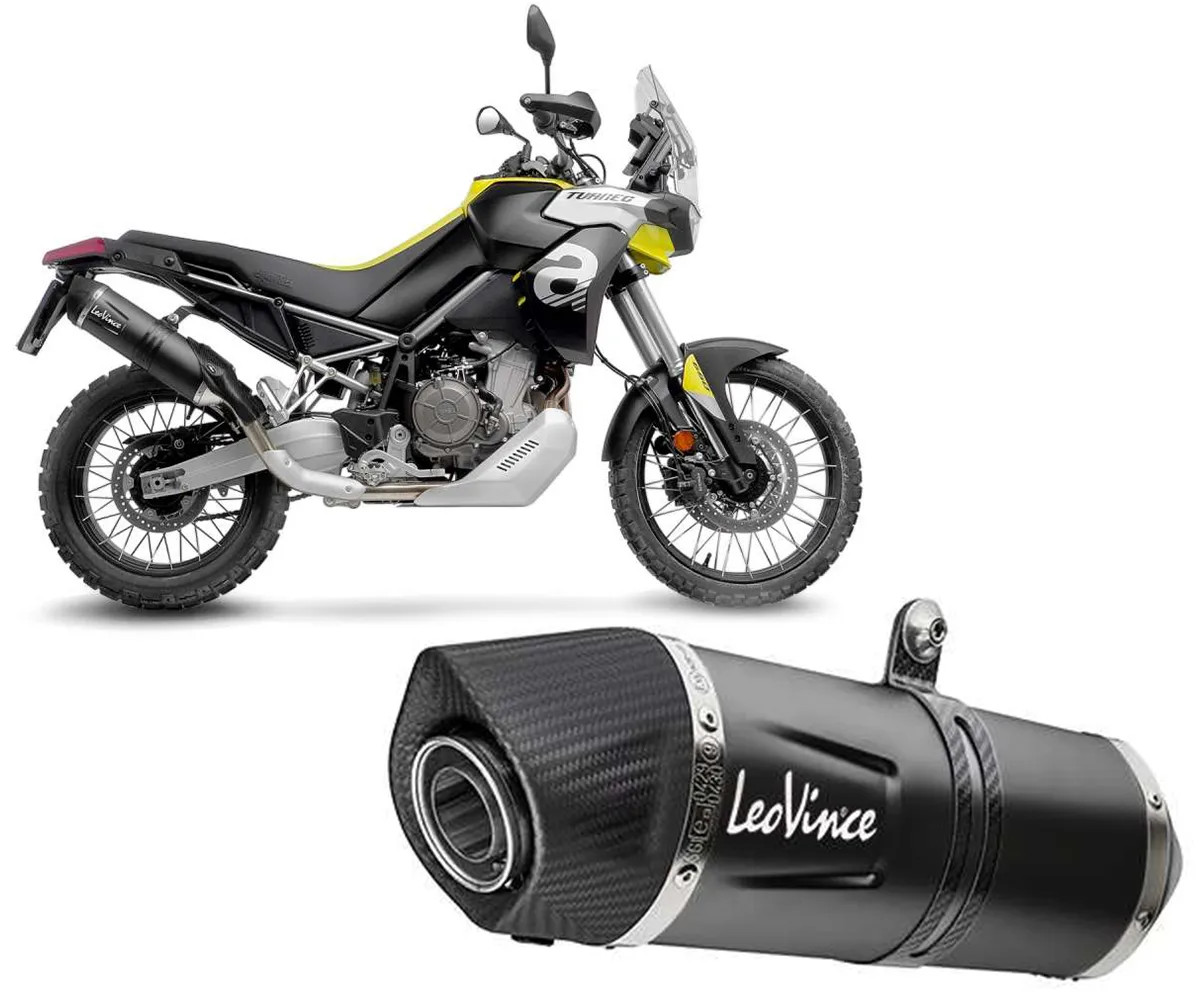 Exhaust Muffler Leovince LV ONE EVO BLACK for APRILIA TUAREG 660 2023 2024