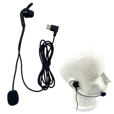 1 Stück Typ C USB-C Schiedsrichter In-Ear Ohrhörer für V6 Pro V4C Plus Q8 F6-ym