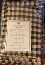 Farmhouse Country Home Collection By Raghu Fairfield Style Valance 72" X15.5"