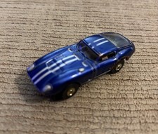 USED Vintage Aurora Thunderjet T-Jet FACTORY CANDY BLUE Cobra GT 1396