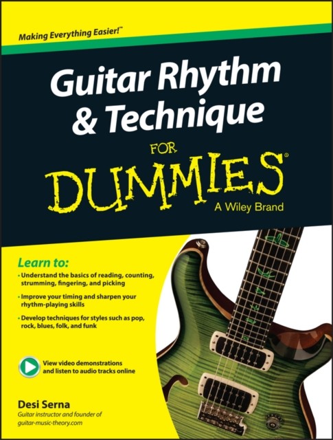 Guitar Rhythm and Techniques For Dummies by Desi Serna (Paperback Book)