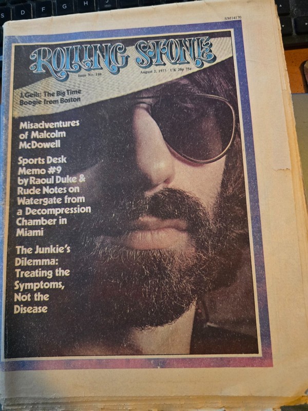 Rolling Stone magazine August 2, 1973 No. 140 Peter Wolf, J Geils