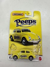 New 2026 Matchbox Peeps Easter Bunny 1962 Volkswagen Beetle Yellow Mattel 14 