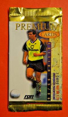 Panini Fußball Bundesliga Premium Cards 1995/96 - Booster Pack m.7 Trading Cards