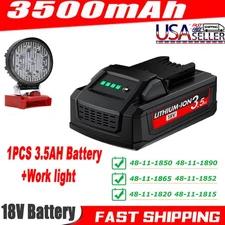 For Milwaukee For M18 18V Extended Capacity Repalcement  Battery/Work light