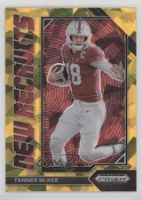 2023 Panini Prizm Draft Picks New Recruits Gold Ice Tanner McKee #NR-9 05k6