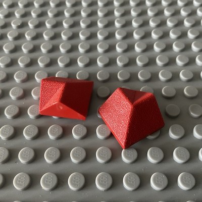 Lego 2x 962  First 2x2  Dachsteine Rot City Eisenbahn (B)