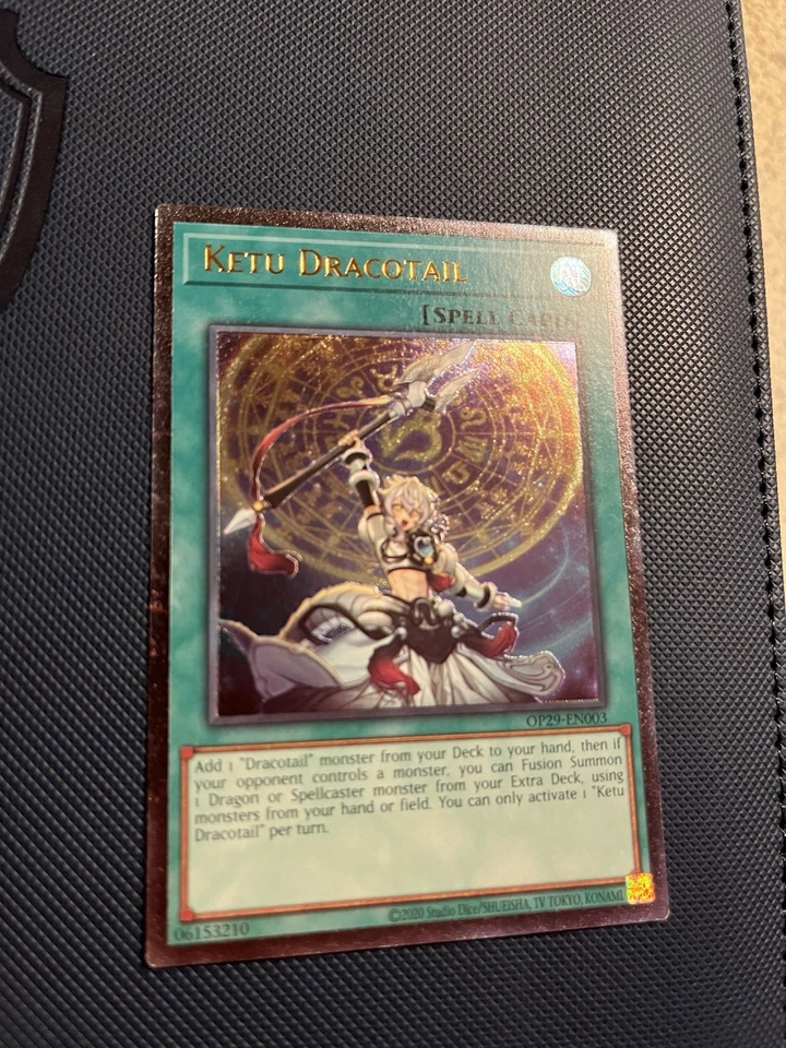 Yugioh! Ketu Dracotail OP29-EN003 Ultimate Rare NM - Image 2 of 3