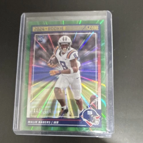 2024 Panini Score Football Green Malik Nabers #306