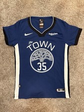 Kevin Durant 35 Golden State Warriors The Town Nike Fan Replica Jersey Sz 48