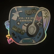 Dutch Bros Coffee Sticker Old School Rare Discman Always Stoked Slay The Day 39