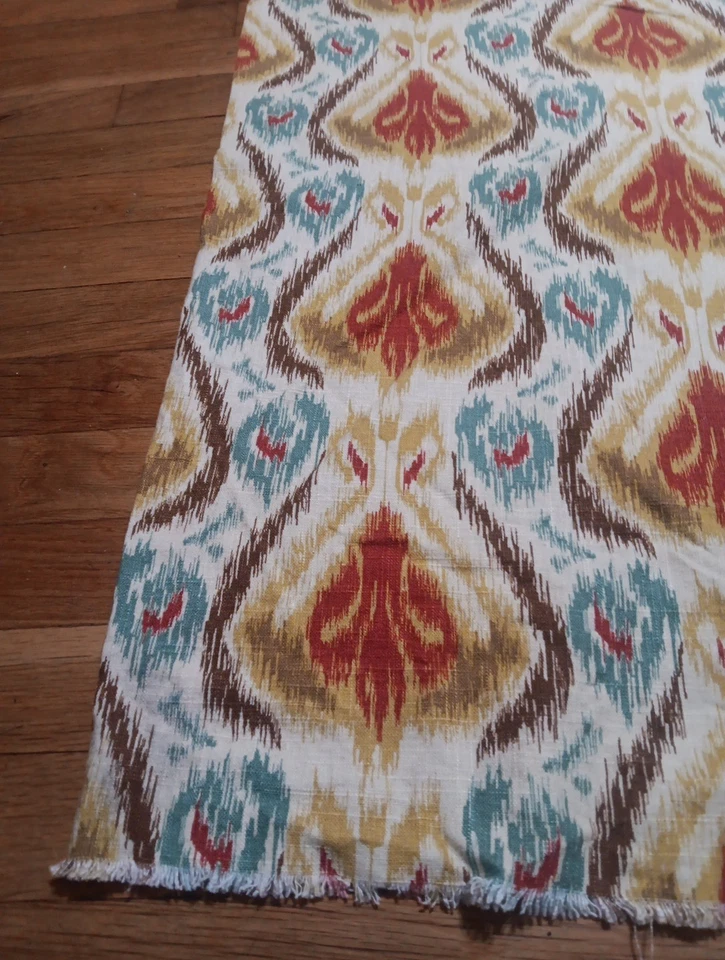 Mill Creek Balotelli printed linen blend drapery fabric Southwestern 10yds - Image 2 of 4