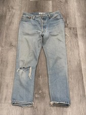 Re/Done x Levi's Reconstructed Denim Jeans High Rise 90's Women's 27 Upcycled