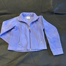 Columbia Kids Fleece Full Zip Jacket Purple Girls XXS 4/5