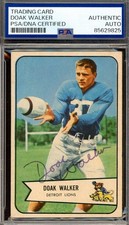 Doak Walker PSA DNA Vintage Signed 1954 Bowman Autograph