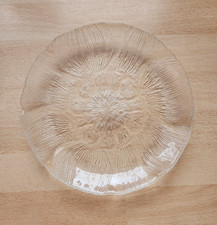 6 Ess - Dessertteller / Glasteller von Luminarc Arcoroc FLEUR, Blüten, Vintage**