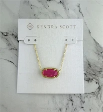 Kendra Scott Elisa Gold Necklace in Azalea Illusion