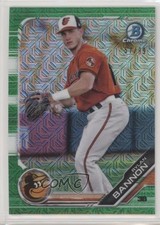 2019 Bowman Mega Box Green Mojo Refractor 57/99 Rylan Bannon #BCP-23 1b3