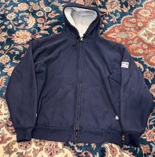 Tyndale FR Hoodie Small Blue Full Zip Outdoors Work Flame Resistant 44 CAL Mens
