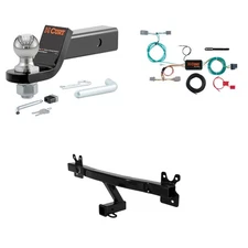 CURT Trailer Hitch Class 3 Tow Package, Trailer Wiring, Ball Mount, Lock #13266