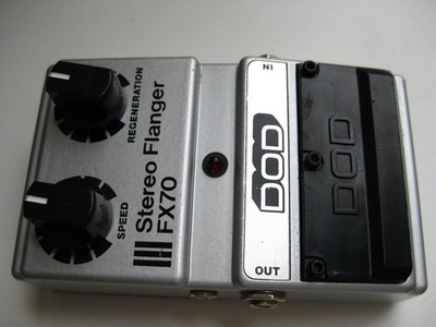 Vintage DOD FX70 Stereo Flanger Electric Guitar Effect Pedal USA