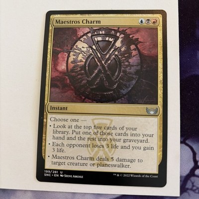 Maestros Charm 199 Uncommon Streets of New Capenna Magic: The Gathering NM