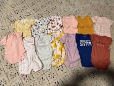 Baby girl 3 month bodysuits lot of 13