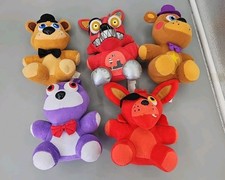 Five Nights At Freddy's FNAF Lot of 5 Stuffed Plush Freddy Stuffed Animals 8"