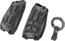 Heavy Duty Key Fob Cover for Chevy Silverado 1500 GMC Sierra 1500 Model-C-Black