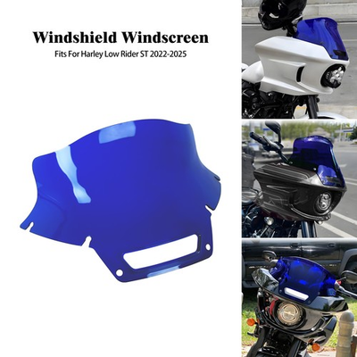 #ad 8.5quot; Windshield Windscreen Blue Fits For Harley Low Rider ST FXLRST 2022 2025 $55.99