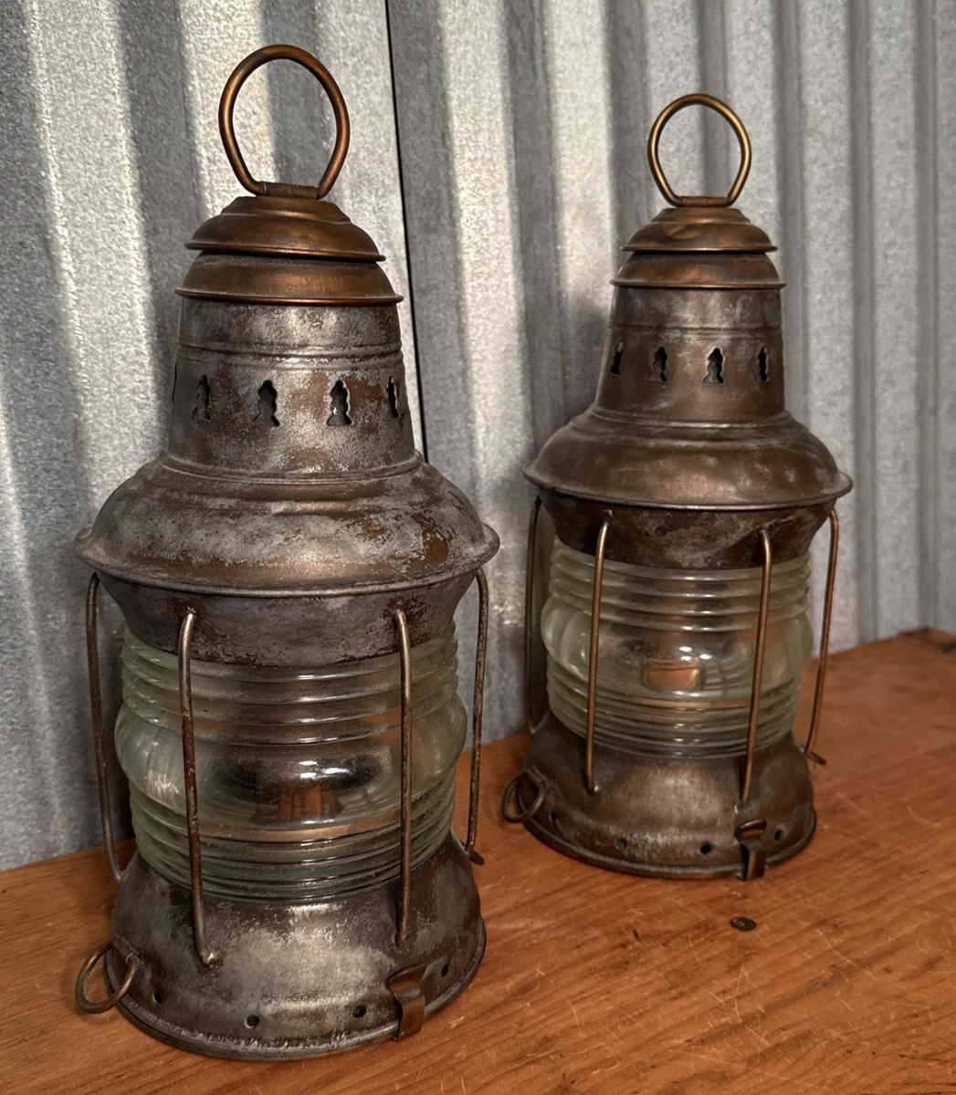 金属主要古董航海灯笼| eBay