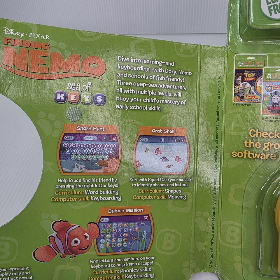 LeapFrog ClickStart Educational Software:Finding Nemo Sea of Keys Pre K-K NEW - Image 3 of 4