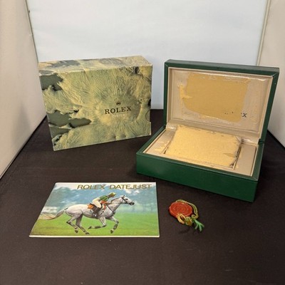 ROLEX 16013 DATEJUST Uhrenbox Gehäuse 68.00.06 Booklet (1992) 100 % authentis...