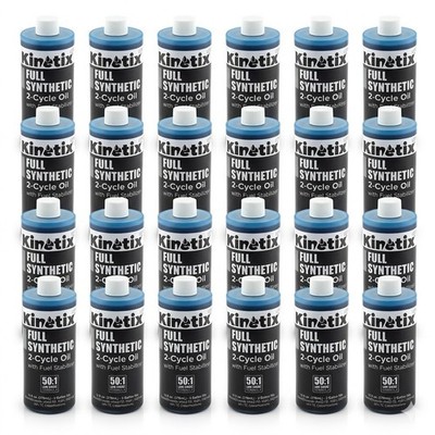 Kinetix Full Synthetic 2-Cycle Oil w/Fluid Stabilizer 12.8 oz Bottle 80011 Case