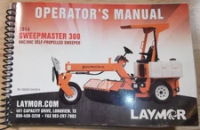LAYMOR SWEEPMASTER 300 6HC 8HC SWEEPER OPERATION & MAINTENANCE MANUAL BOOK