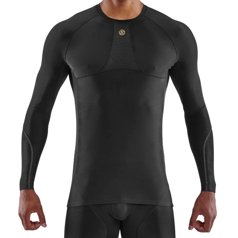 DEAL | Skins Series-5 Mens Compression Long Sleeve Top (Black) - Image 4 of 4