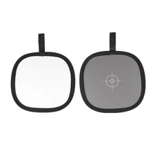 30cm 18% Foldable Gray Card Reflector White Balance Double Face Focusing Board