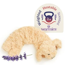 Warmies  Heatable Neck & Shoulder Wrap - Heating & Cool Golden Dog Plush