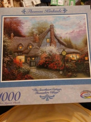 Ceaco Thomas Kinkade  The sweetheart Cottage Jigsaw Puzzle New & Factory Sealed 