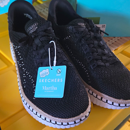 SKECHERS Hands Free Slip-ins x Martha Stewart Wilshire Blvd Regal Black Vegan