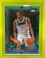 2025 Topps Chrome Bones Hyland Aqua Basketball Refractor /199 #90 Timberwolves