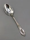 Rose Point by Wallace Sterling Silver individual Demitasse Spoon 4"