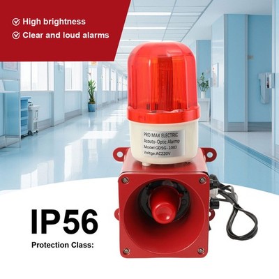 AC 220V Sirenenalarm Wasserdicht 130db Lautstärke Einstellbar Hohe Leistung